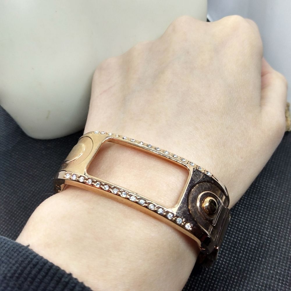 ‎Retro squared crystal bracelet